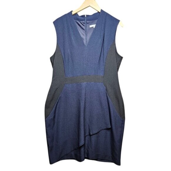 Studio One New York Womens Sleeveless Asymmetrical Hem Dress Size 16 - Picture 1 of 7